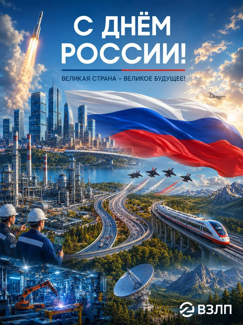 С Днём России!

Наша страна — это прежде всего люди. Те, кто каждый день работает, растит детей, соз