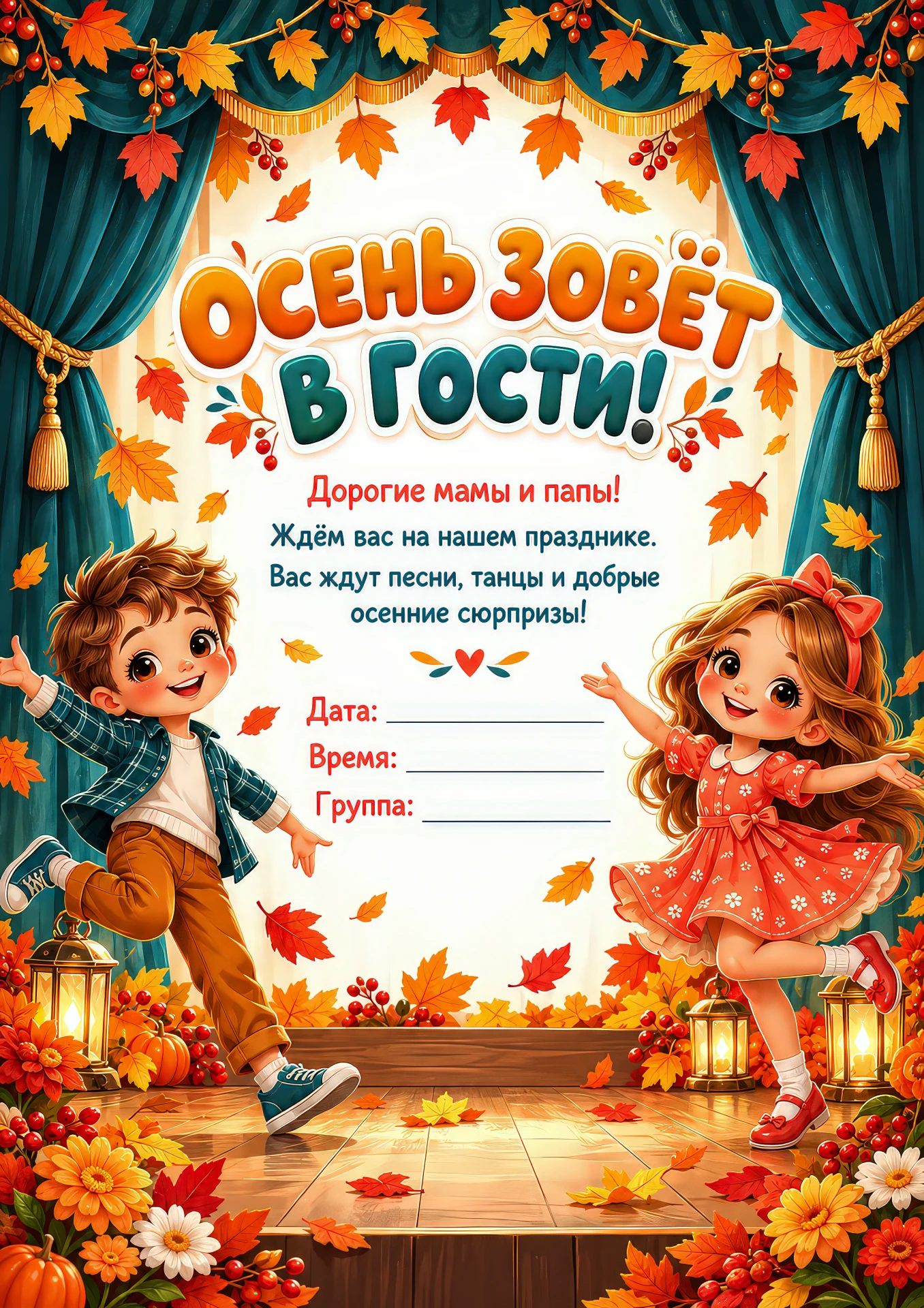 Распечатали, вписали дату, повесили. Родители приглашены 🍂