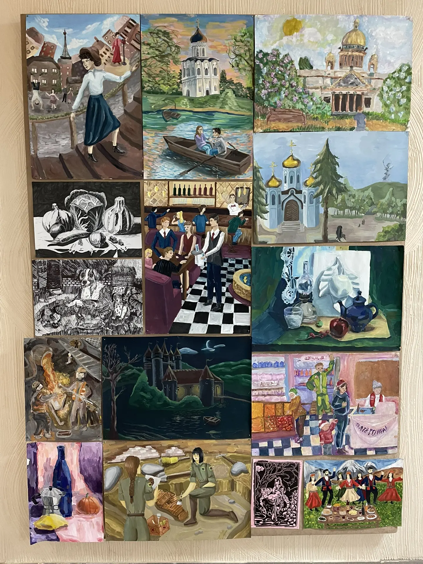 🎨 Выставка работ учащихся художественного отделения ГДШИ по итогам года — это традиционное событие,