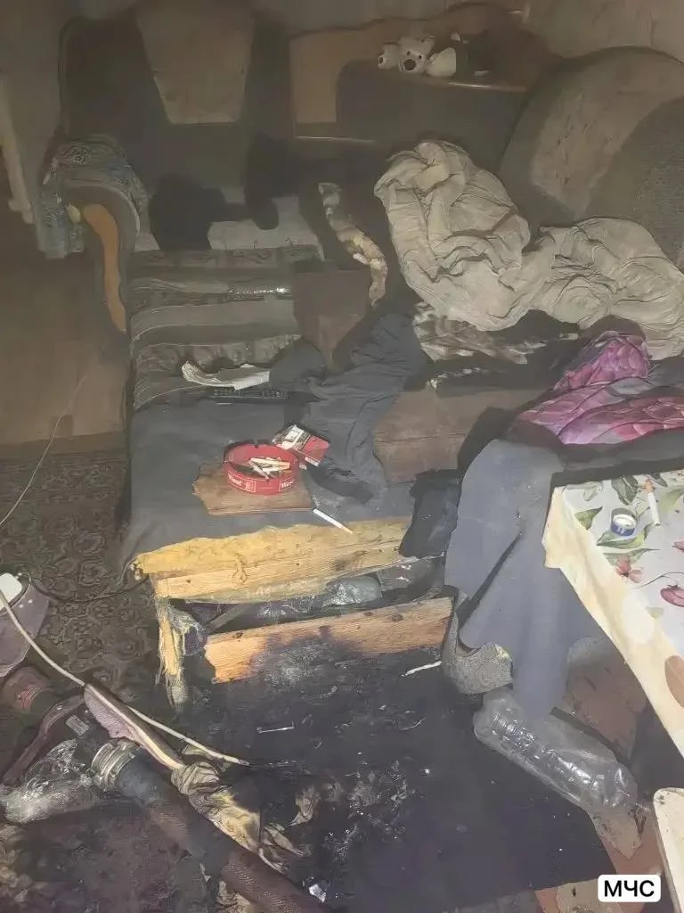 В Иркутской области женщина едва не погибла из-за сигареты  Пожар произошёл в Ангарске в одной из кв