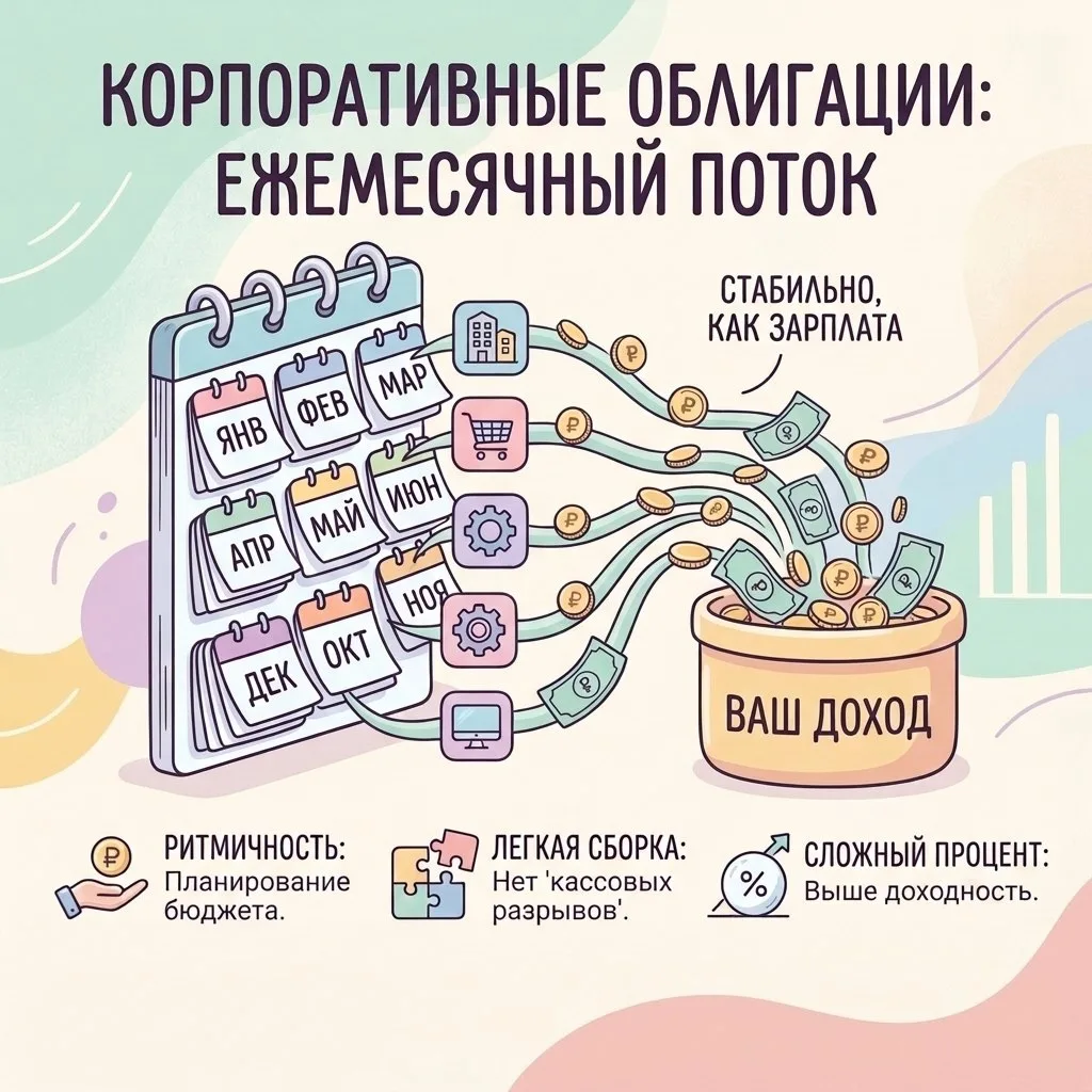 Корпоративные облигации: новый тренд,ежемесячный денежный поток.
