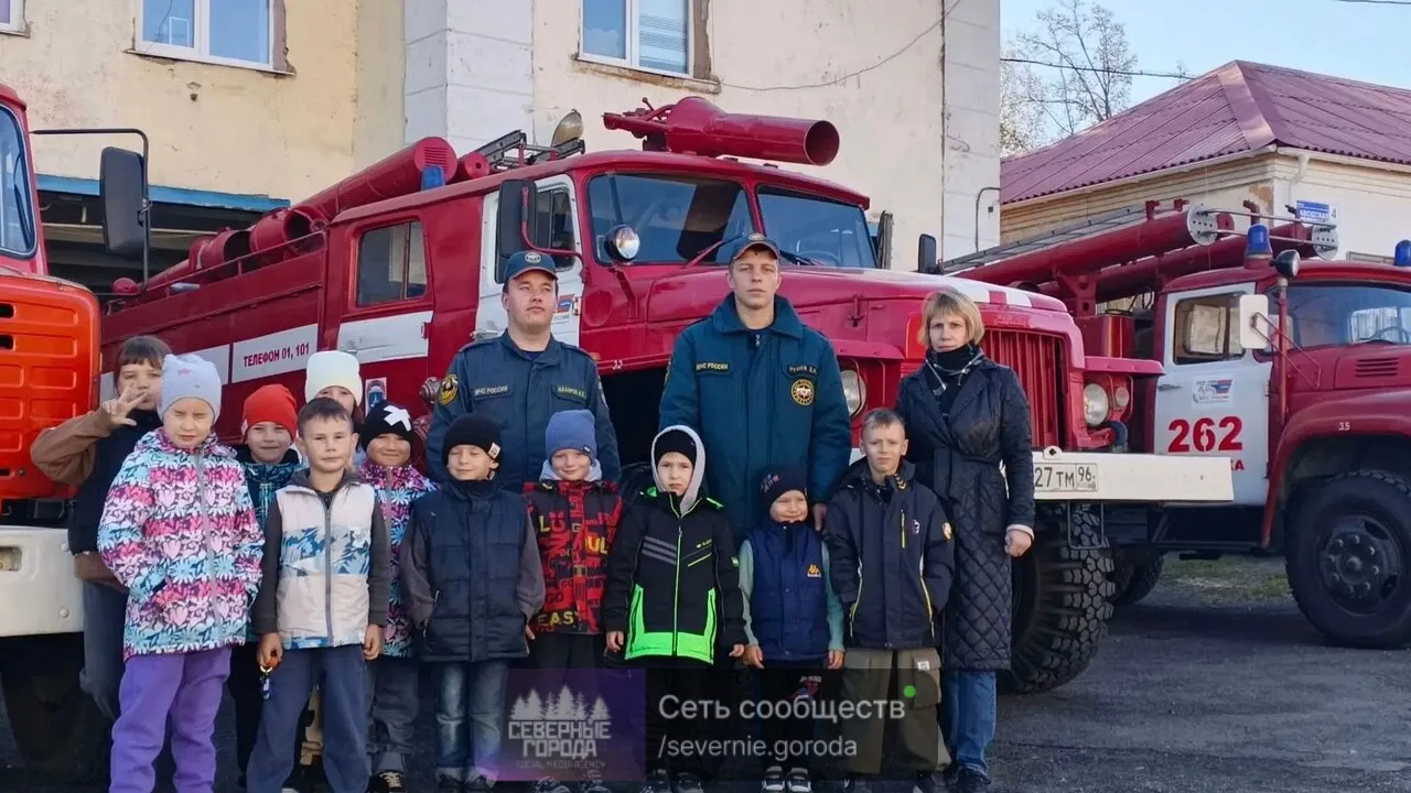 Экскурсия в 262 ПСЧ 9 ПСО: юные герои в гостях у пожарных!