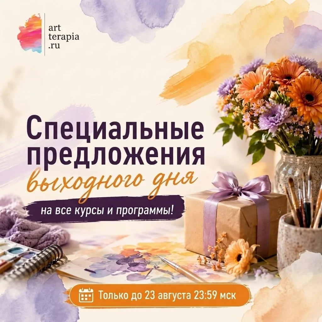 🎁🎨 Специальные предложения выходного дня на все курсы и программы!
