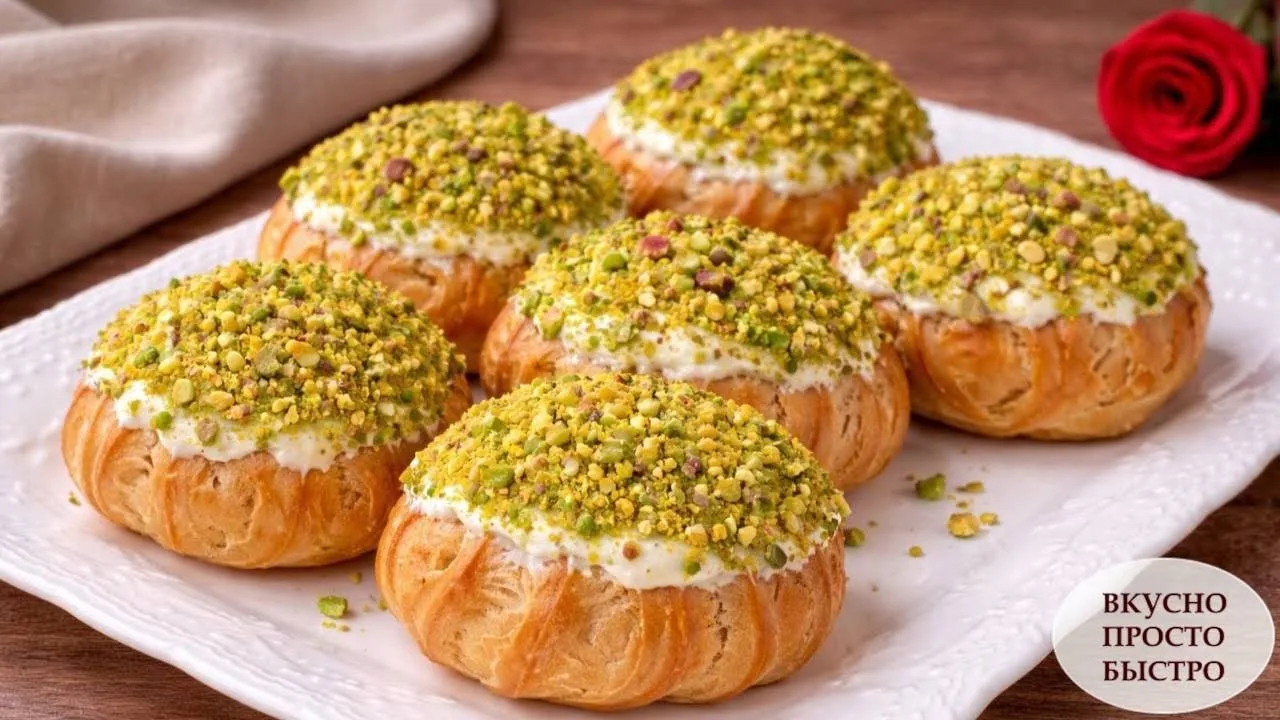 😋 ФИСТАШКОВЫЕ ПРОФИТРОЛИ 🍽
Вкусно Просто Быстро | #статья #десерты #рецепты

👉 Способ приготовлен