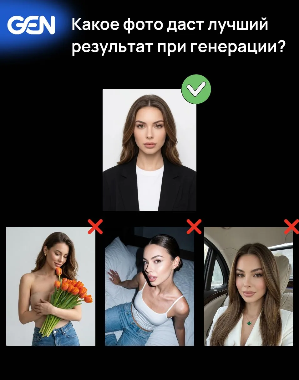 Какое фото даст лучший результат при генерации?   Иногда кажется: «Ну фото же красивое, почему ИИ сд