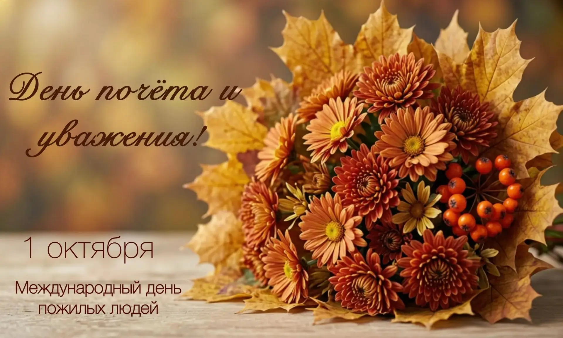Сегодня особенный день — День старшего поколения!