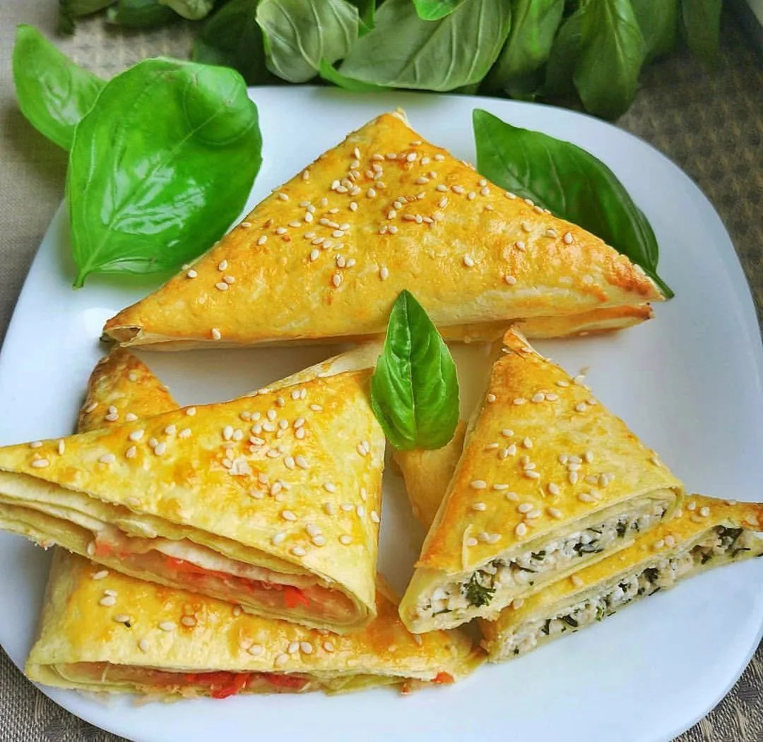 Конвертики из лаваша