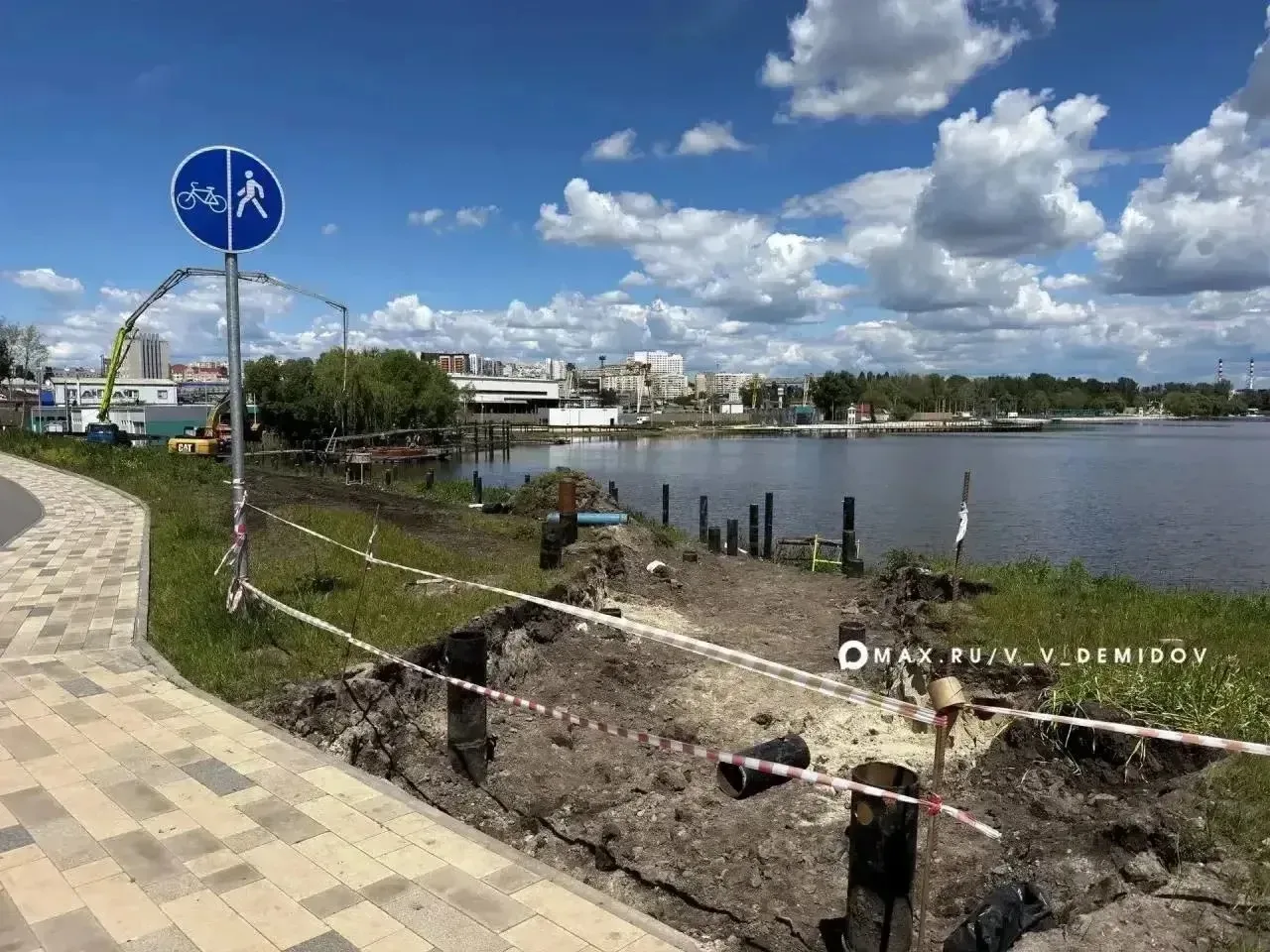 В парке «Берега» продолжается строительство нового живописного маршрута
