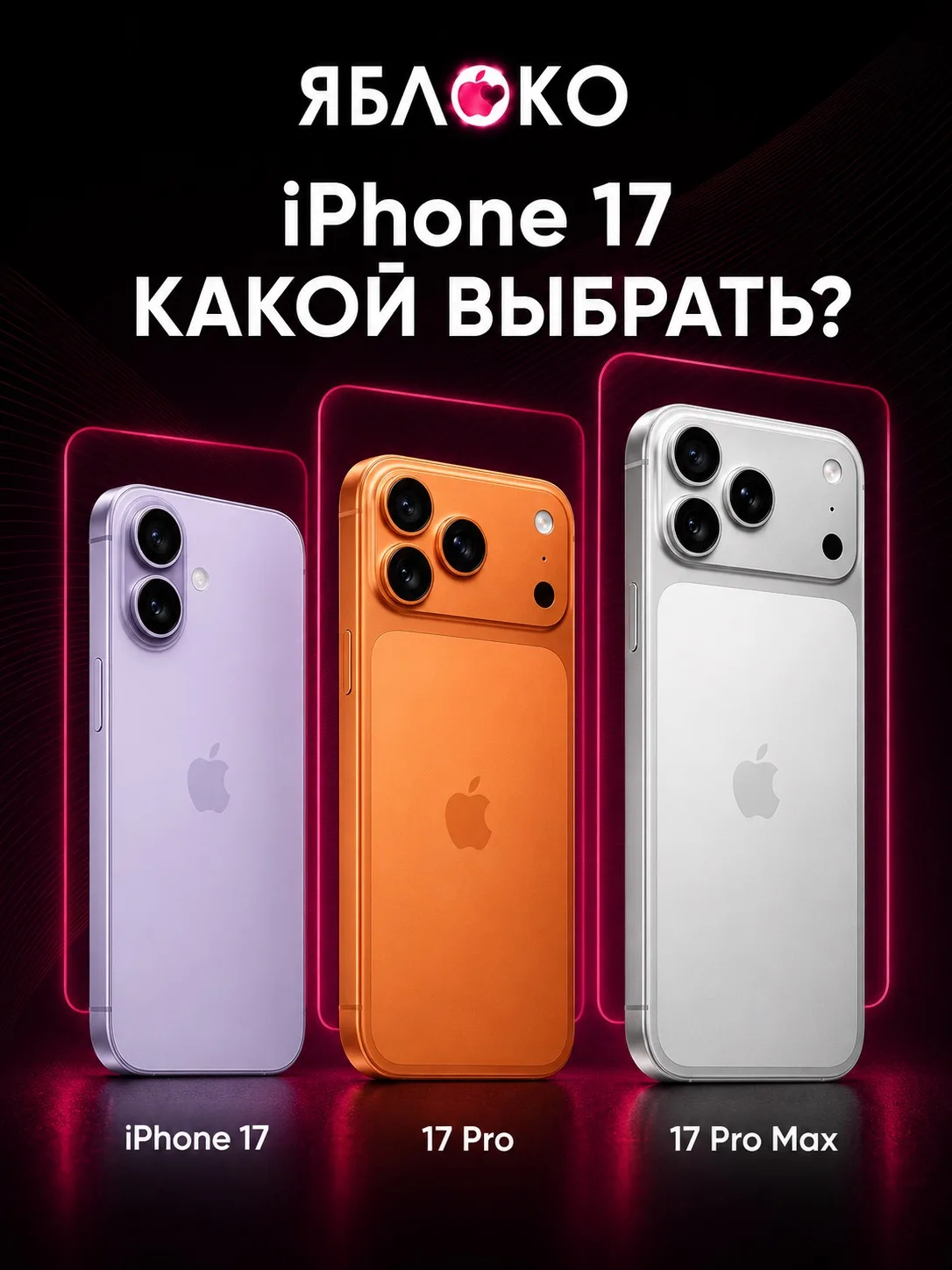 📱 iPhone 17, 17 Pro и Pro Max: какой выбрать?