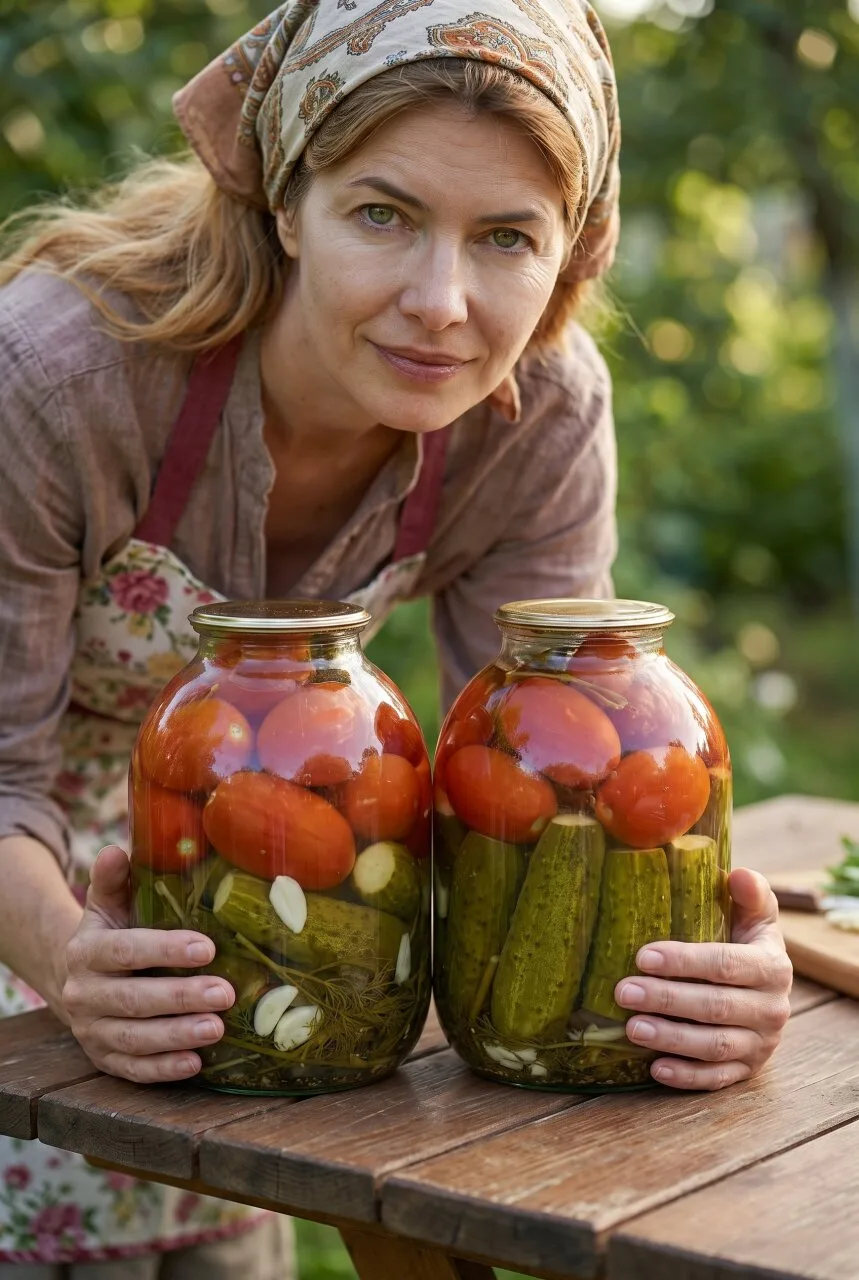 ОГУРЦЫ И ТОМАТЫ В ОДНОЙ БАНКЕ — ЗАКРЫВАЮ ВКУСНОЕ АССОРТИ НА ЗИМУ