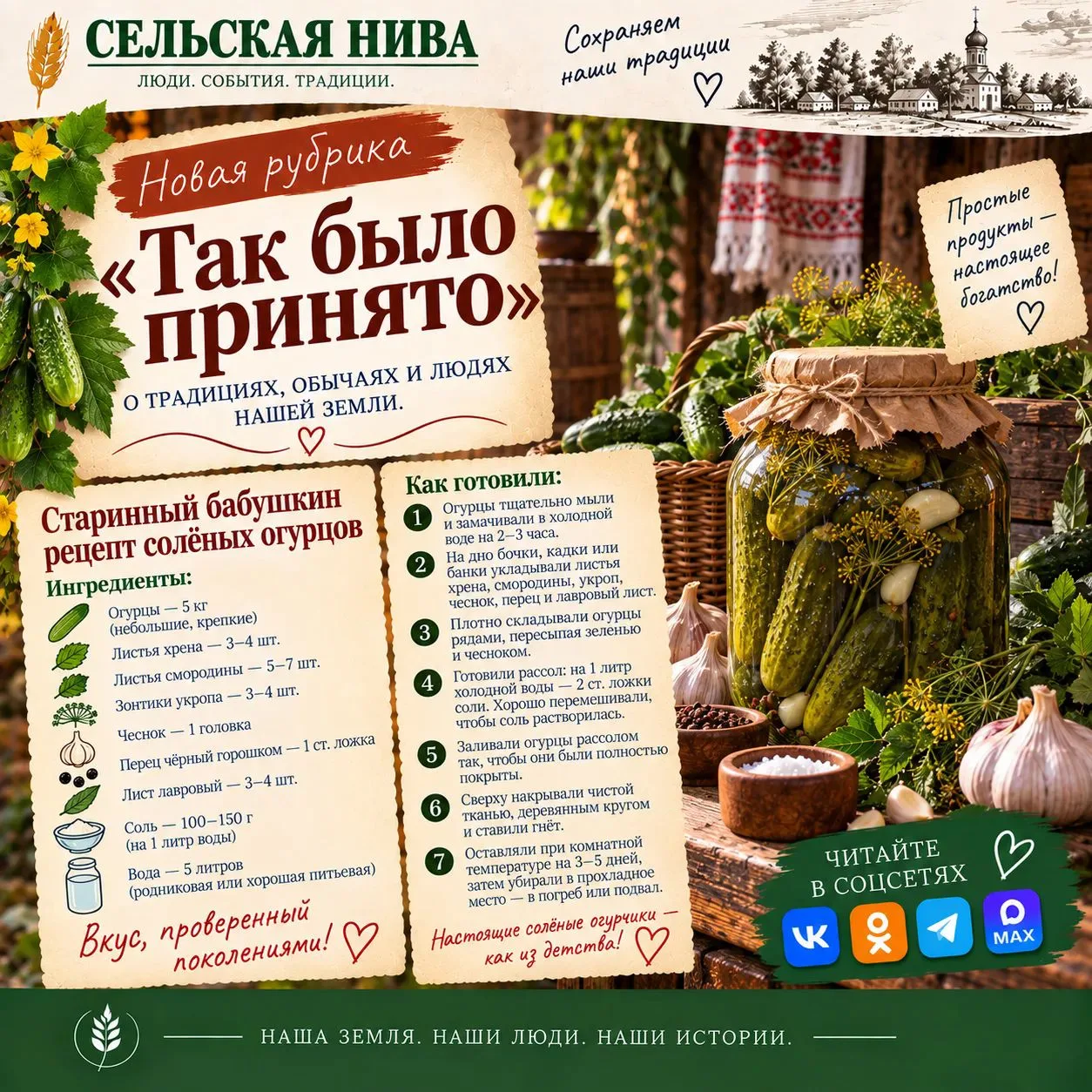 🍽 Рубрика "Так было принято"