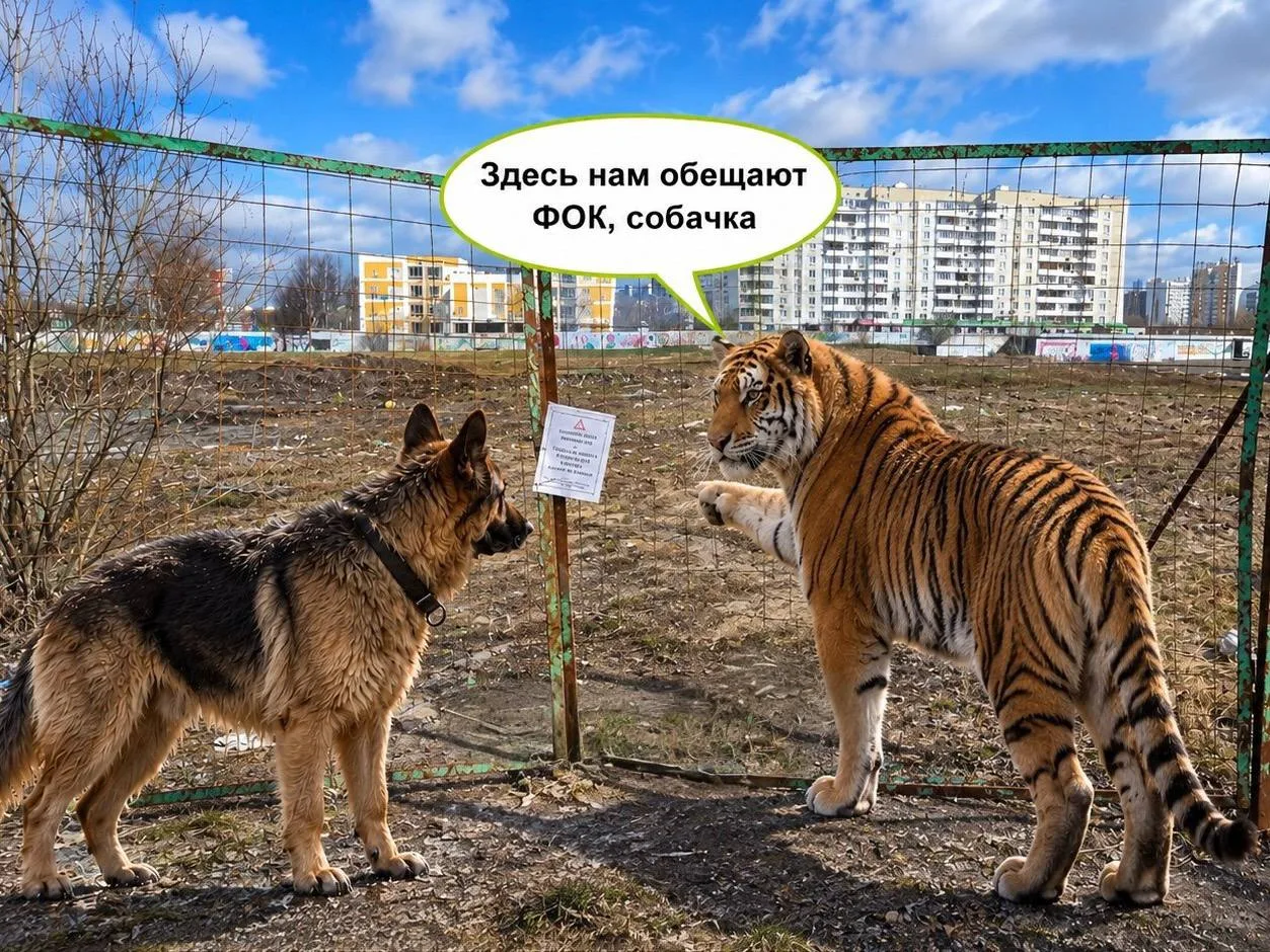 🐯 Жители Жулебино с юмором ждут начала строительства ФОК