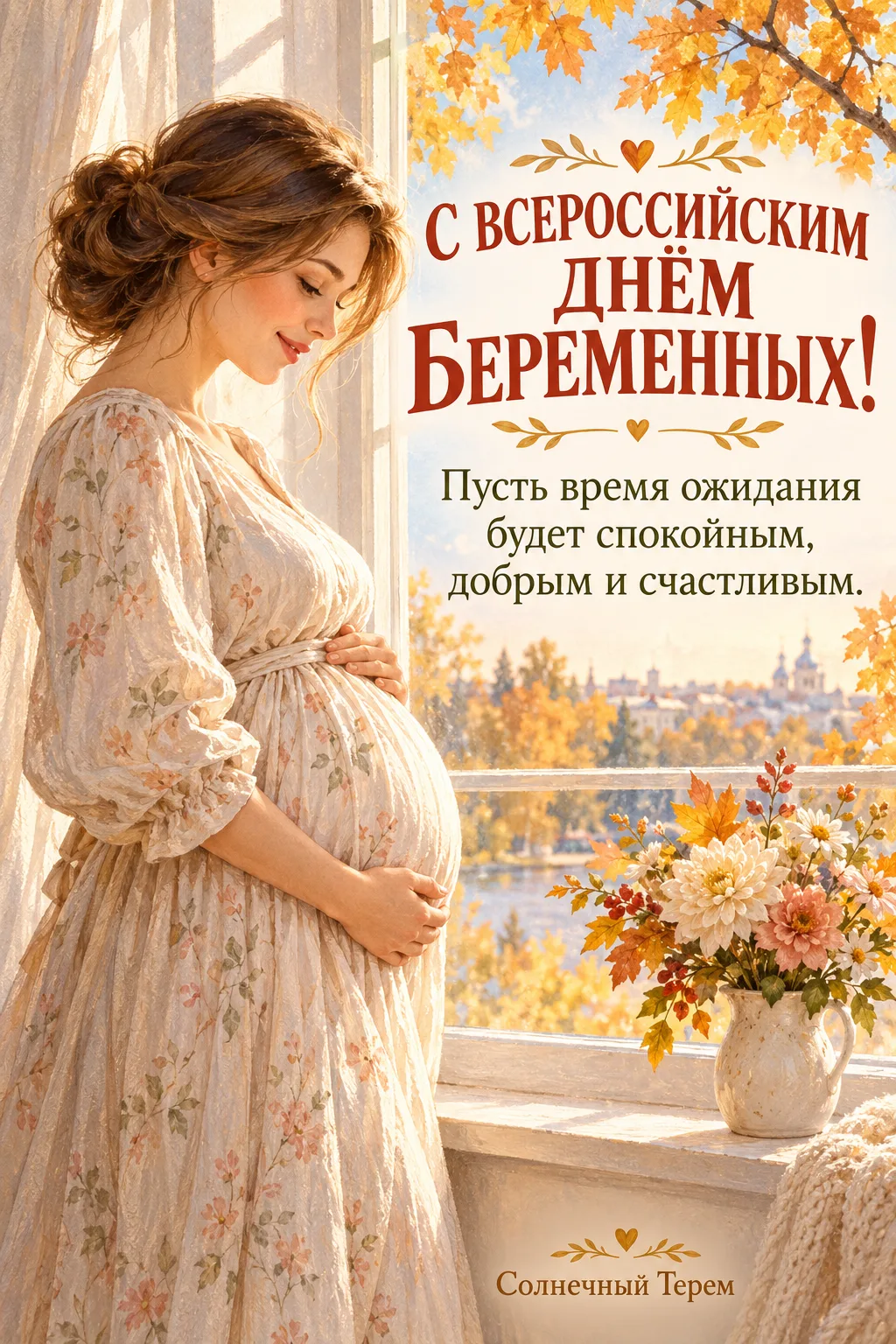 Пусть время ожидания малыша будет наполнено заботой, спокойствием и добрыми людьми рядо...