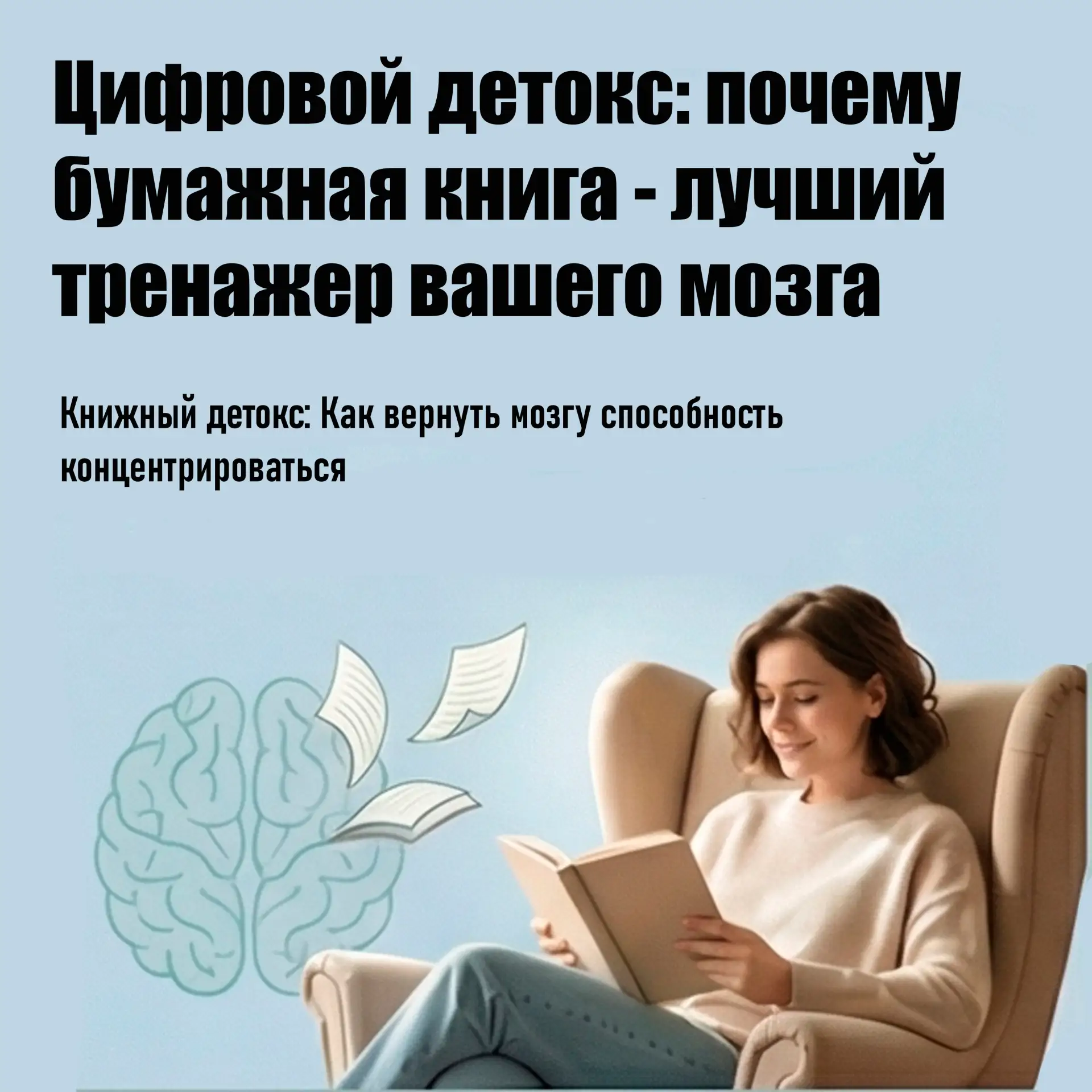 За последние годы мозг привык к быстрым картинкам и коротким постам. Читать книги становится всё тру