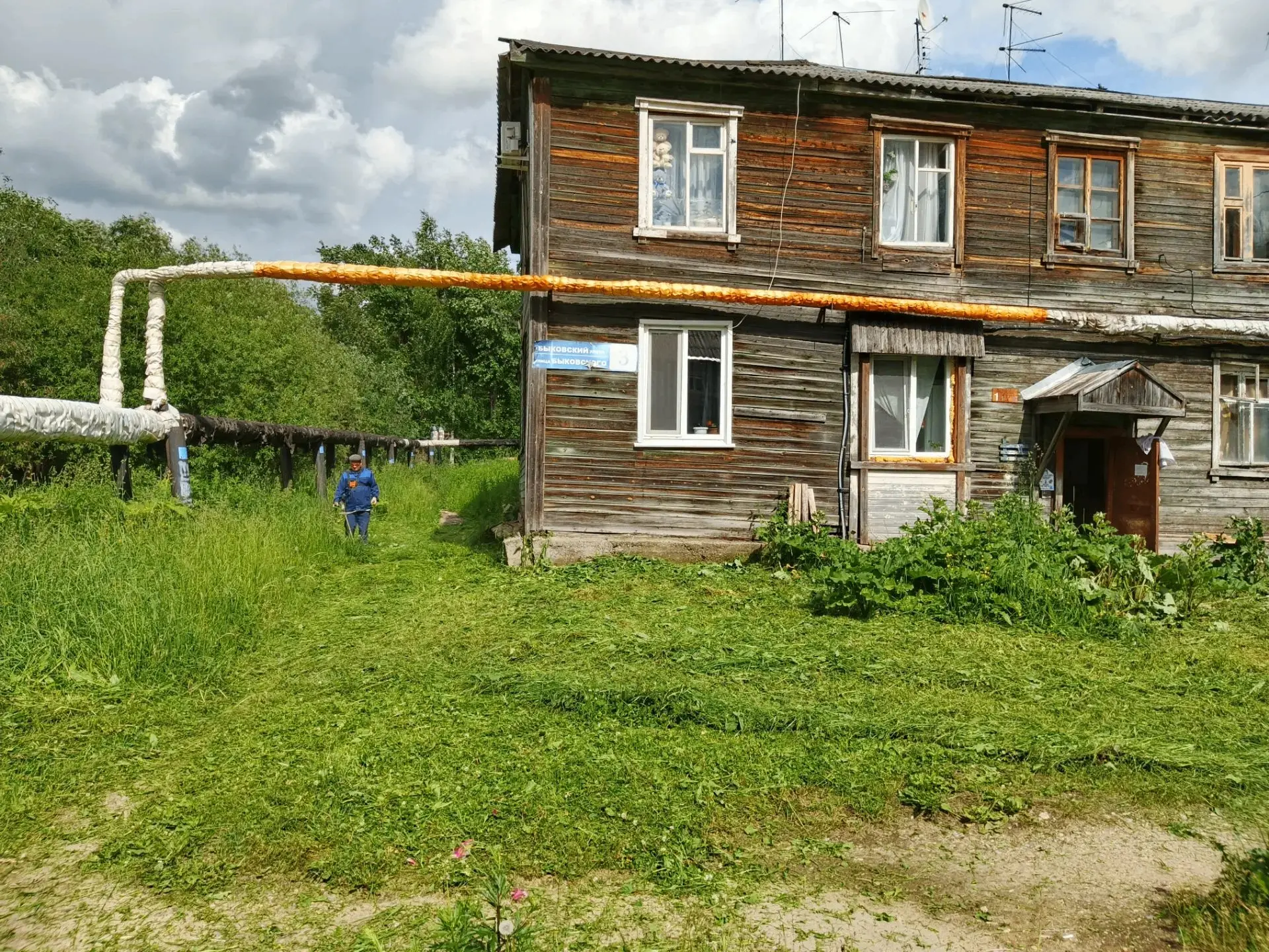 ✅Сотрудники ЖЭУ продолжают работы по покосу травы на придомовых территориях домов Эжвин...