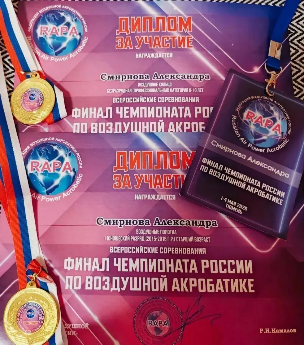 🏆 Успех на Чемпионате России по воздушной акробатике! 🏆  С 1 по 5 мая в Тюмени прошел Чемпионат Росс