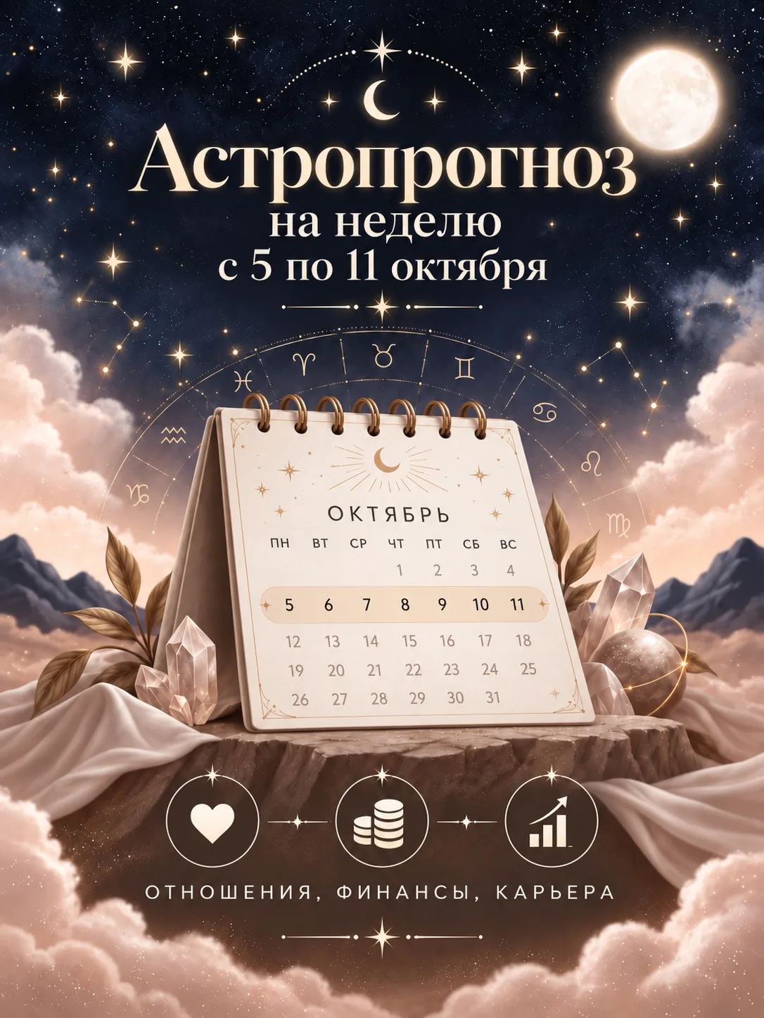 ПРОГНОЗ НА НЕДЕЛЮ 5–11 ОКТЯБРЯ ✨