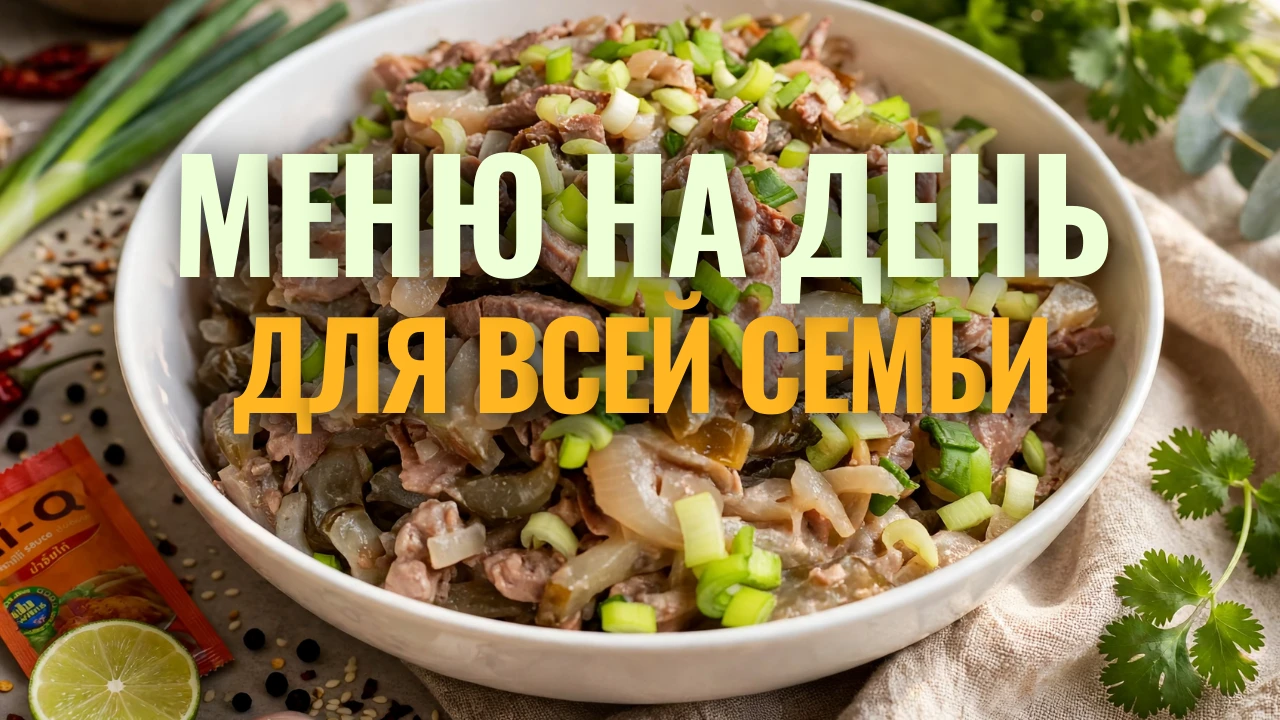 🍂 Меню на день: 3 сытных, но несложных блюда - без лишней суеты
