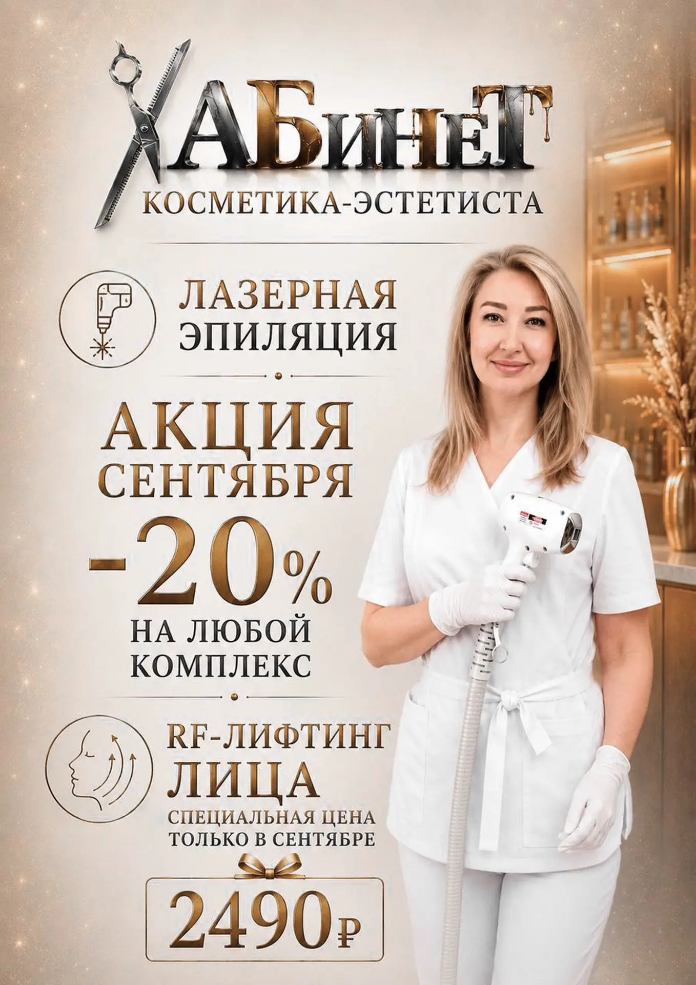 СЕНТЯБРЬ КРАСОТЫ В «КАБИНЕТЕ»
