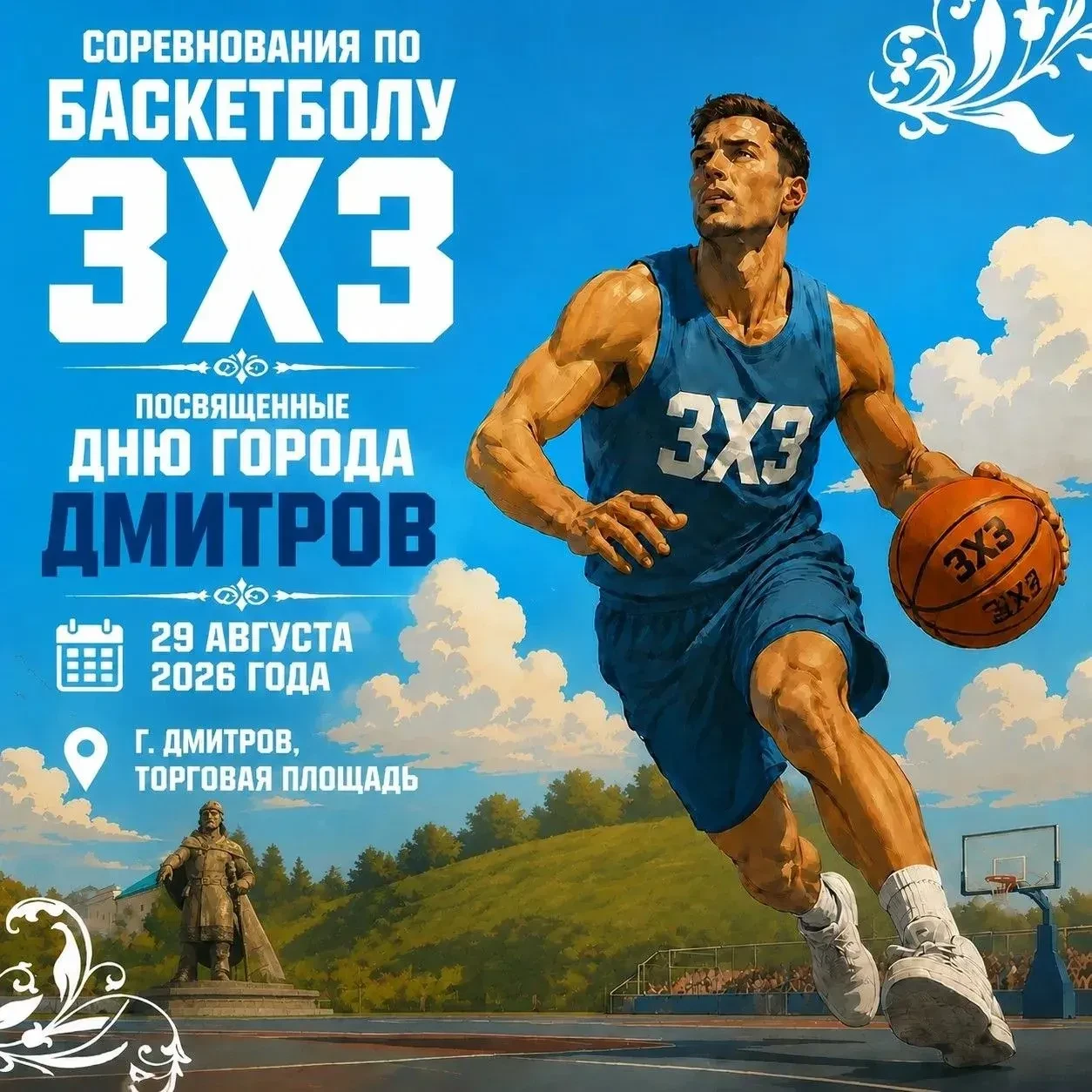 🏀 ДВА ТУРНИРА В ОДИН ДЕНЬ! Присоединяйтесь к баскетбольному празднику в Дмитрове!