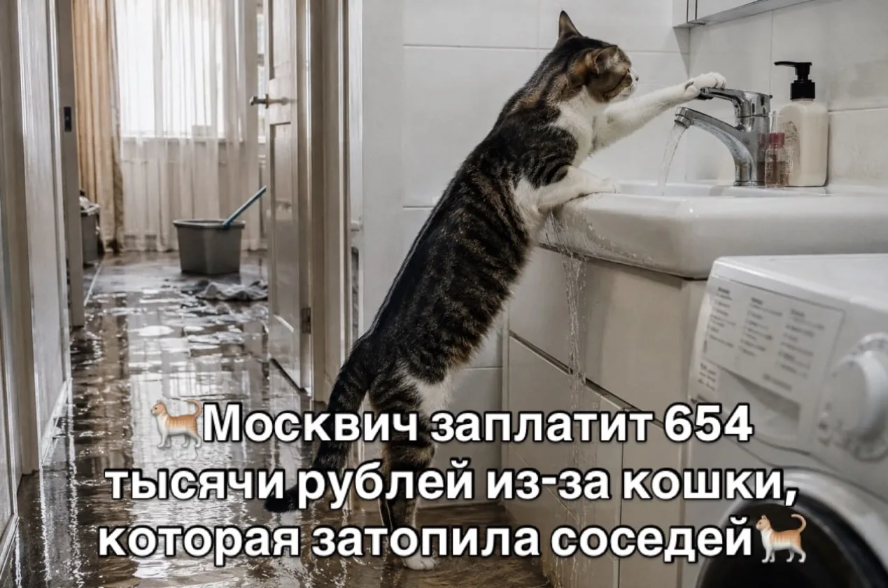Кошка, конечно, ни при чём 😹