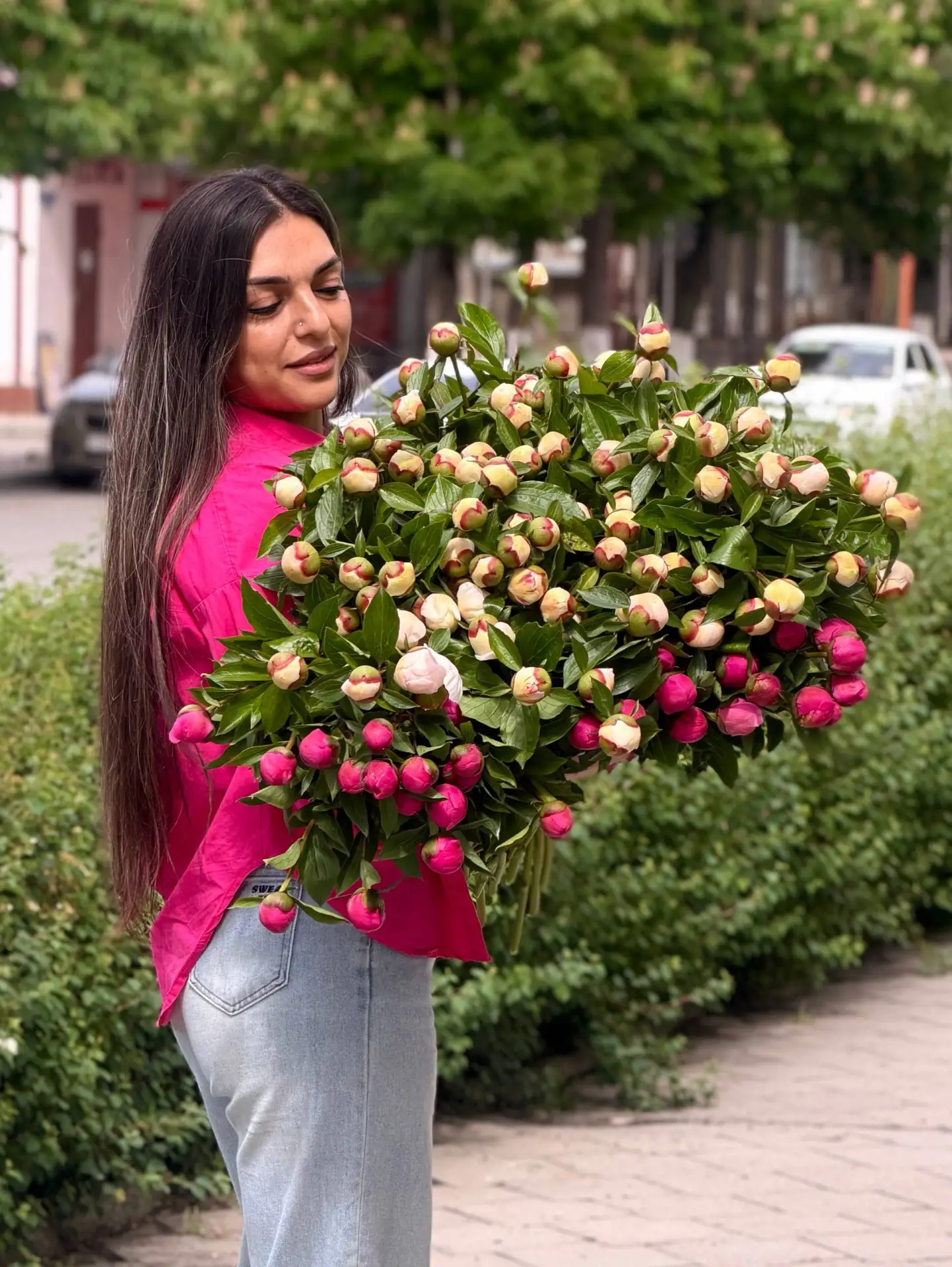 Получили свеженькие пионы!