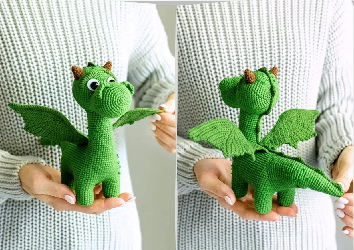 Дракончик 🐉
Перевод: МК Амигуруми и Переводы зарубежных амигуруми

Вязание без границ 🌸
 
Наша гру
