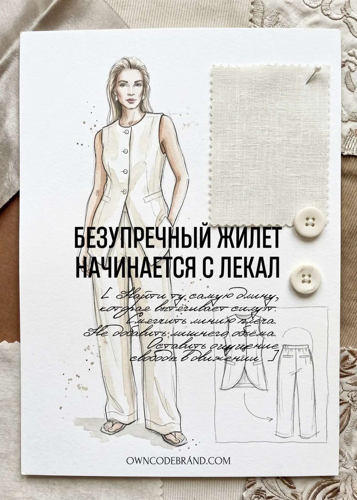 Наверное, ни одна летняя вещь не вызывает столько вопросов, сколько льняной жилет.
Подойдёт ли? Не д