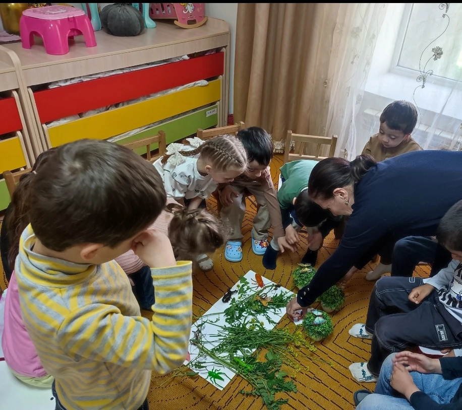 Занятие в средней группе"Солнышко "на тему «Насекомые».