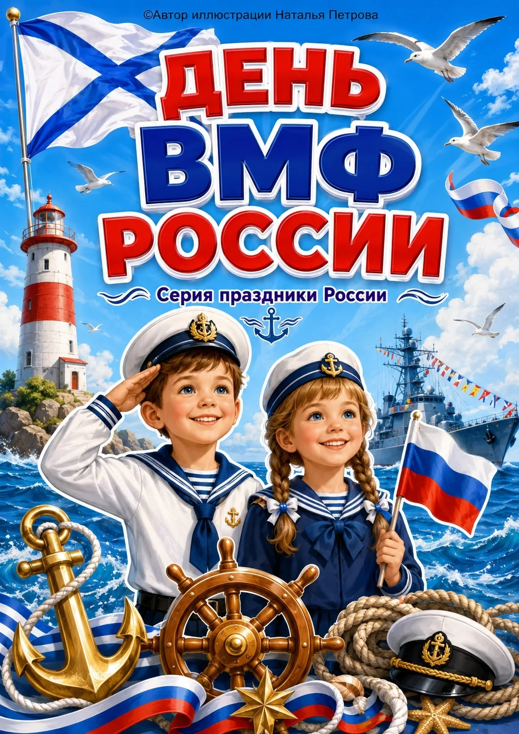 Сегодня в  нашем саду началась " Морская неделя", посвященная дню ВМФ России. День первый: педагоги 