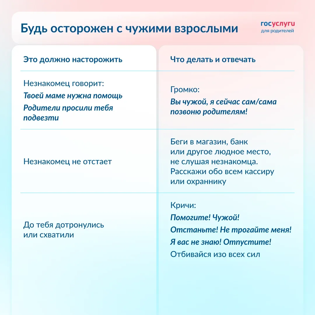 ❗️ Напомните это детям прямо сейчас ради их безопасности