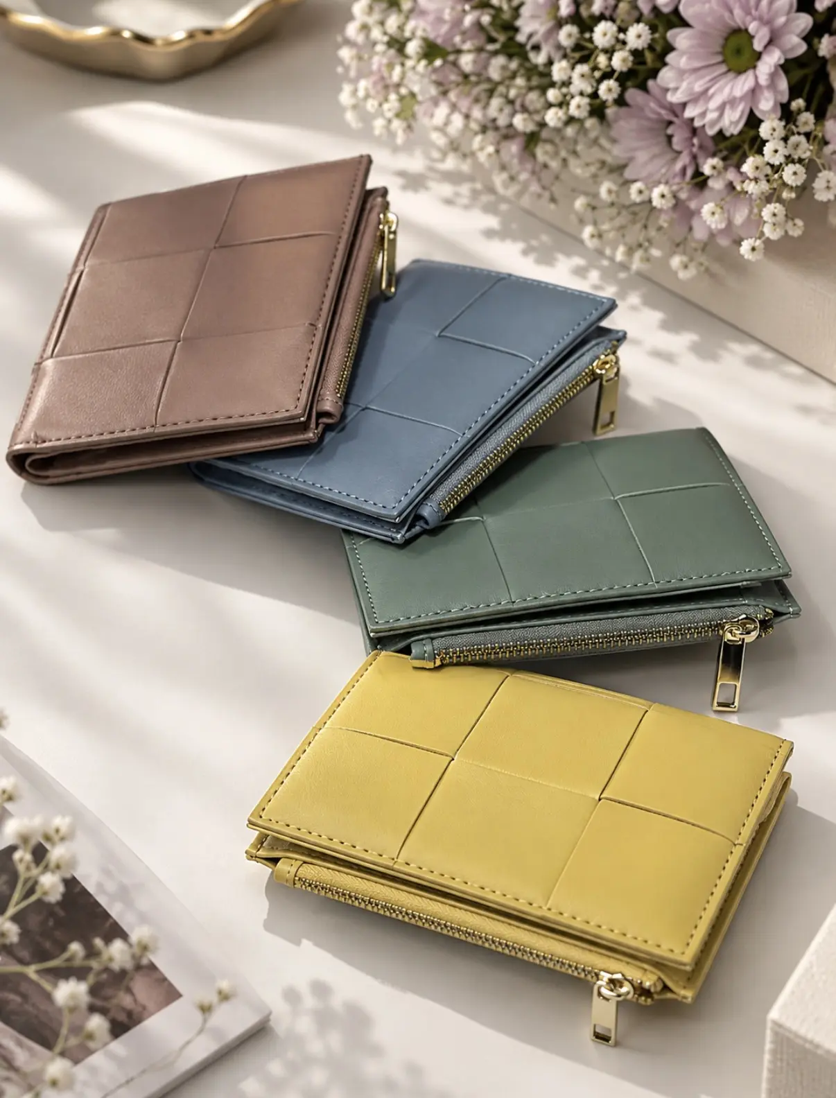 Стильные плетеные кошельки 👛