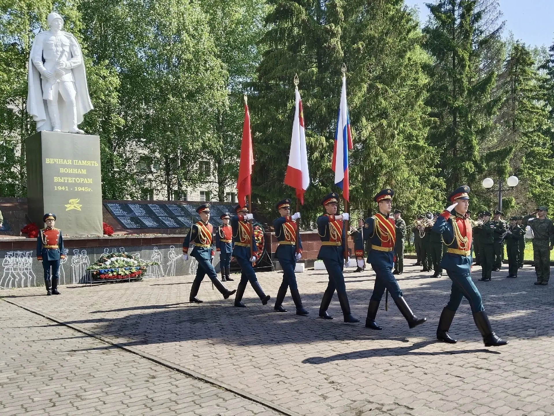 Ученики нашей школы приняли участие в мероприятии «Победный марш поколений. Оштинский р...