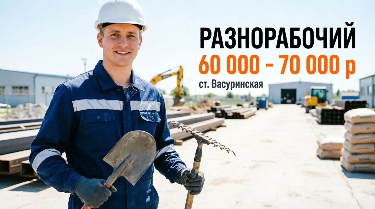 РАЗНОРАБОЧИЙ | 60 000 - 70 000 р