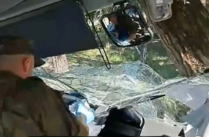 Опубликовано оперативное видео с места смертельного ДТП с маршруткой в Смоленске