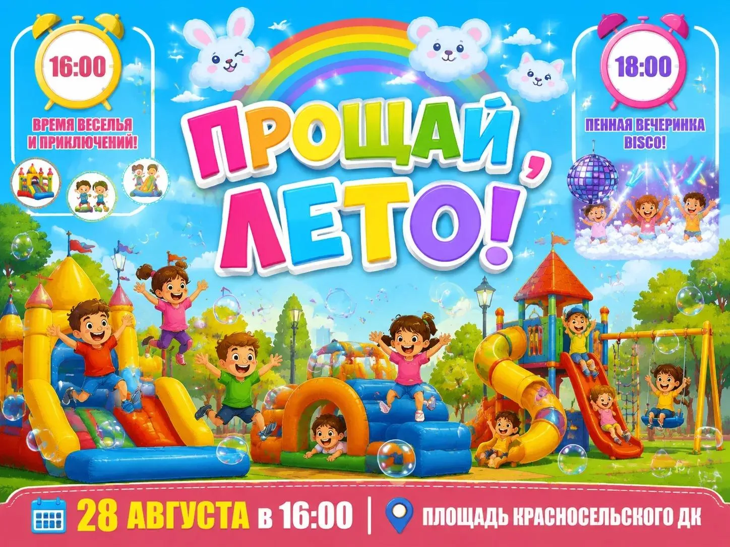 Красносельский дом культуры приглашает всех ребят и их родителей на супер-развлекательн...