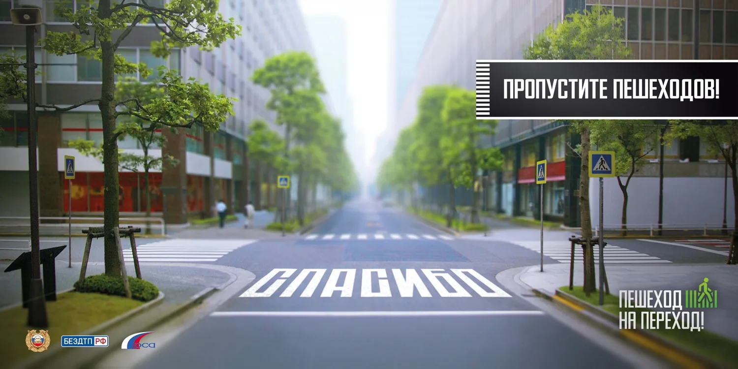 Пропустите пешеходов. Помните, что у них нет подушек безопасности.

Подписывайтесь на нас в ВК 📲 См