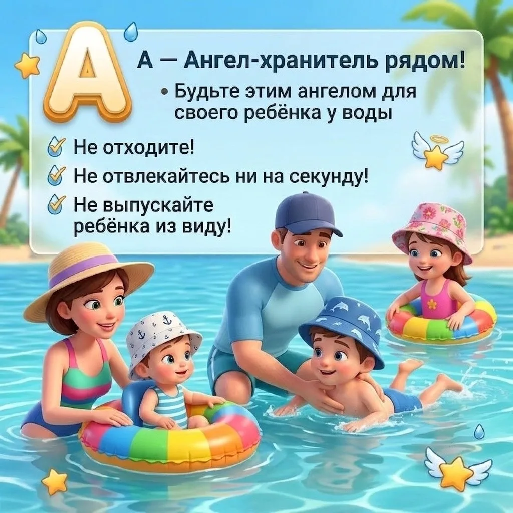 Азбука безопасности на воде: 8 золотых правил для родителей! 🌊