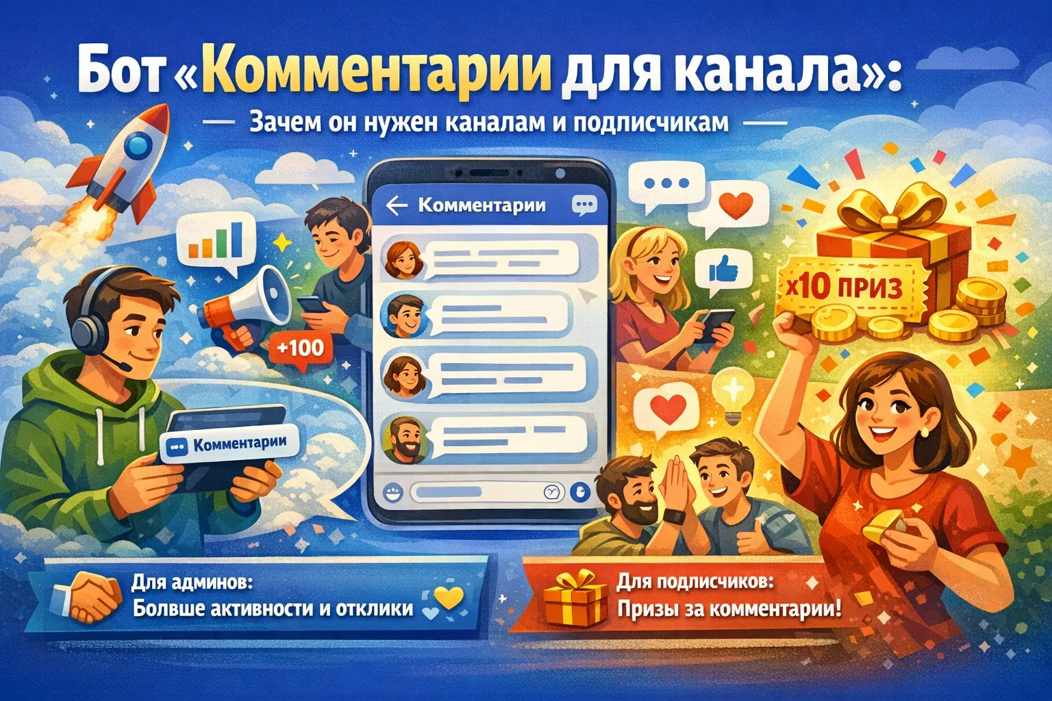 🚀 Бот «Комментарии для канала»: зачем он нужен каналам и подписчикам

Для админов каналов
В Max пок