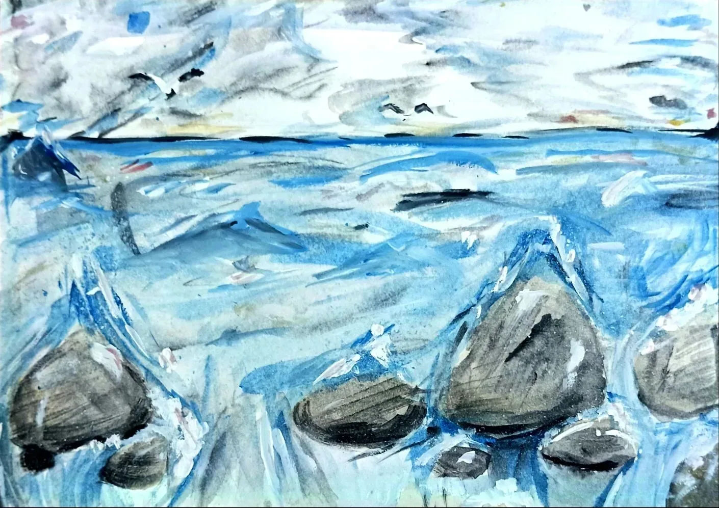 🌊 Представляем вашему вниманию работу, которую нарисовала Александра Лукашина на конкурс рисунков, 