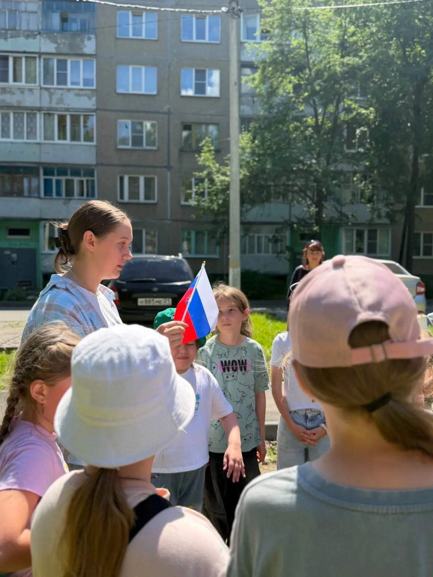 📌В преддверии Дня России воспитанники школьного лагеря приняли активное участие во Всероссийской ак