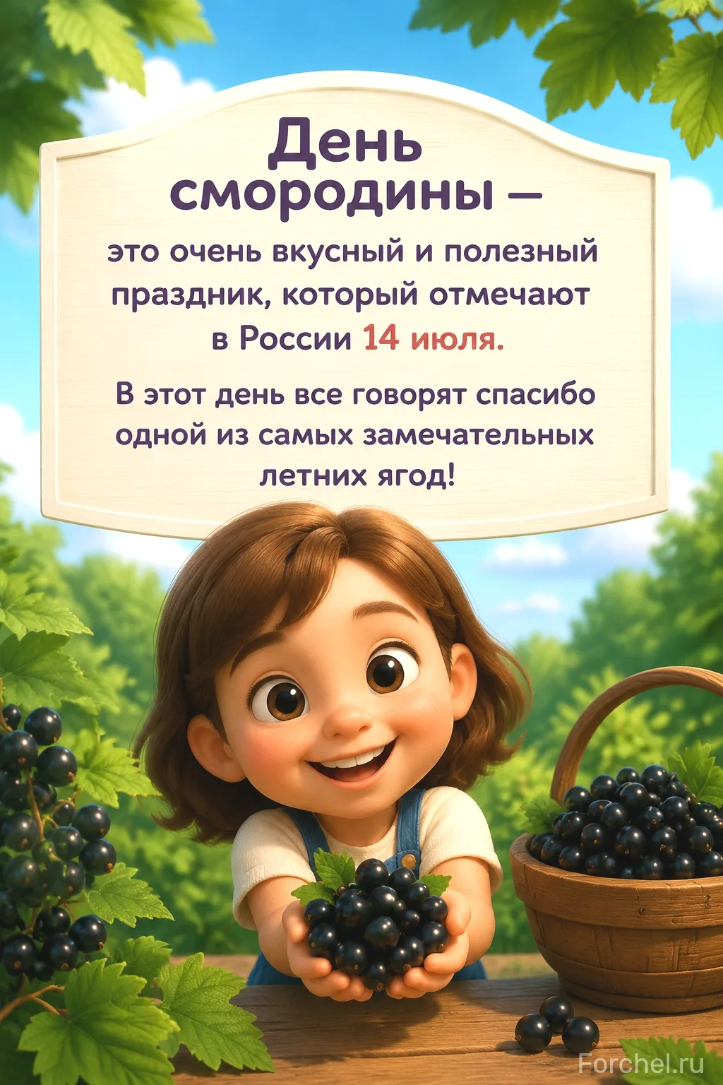 🌿Сегодня, 14 июля, — день смородины!🌞
Смородину не зря называют «царицей ягод». Она бывает разной: