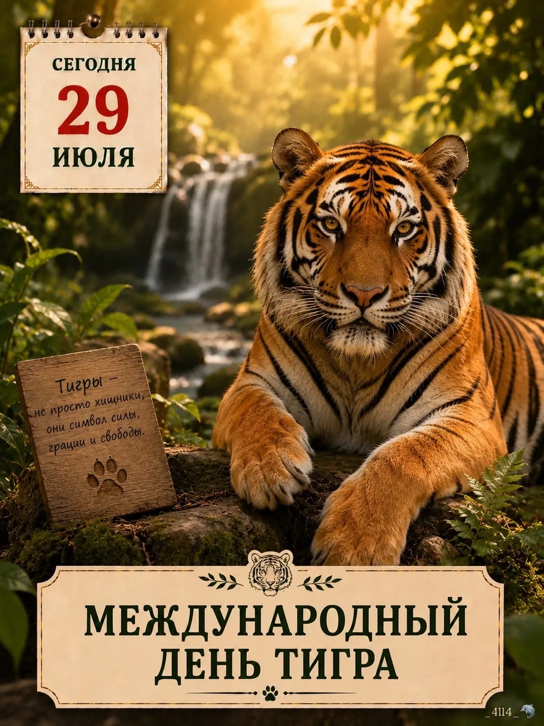 🐯 29 июля — Международный день тигра!🧡🖤