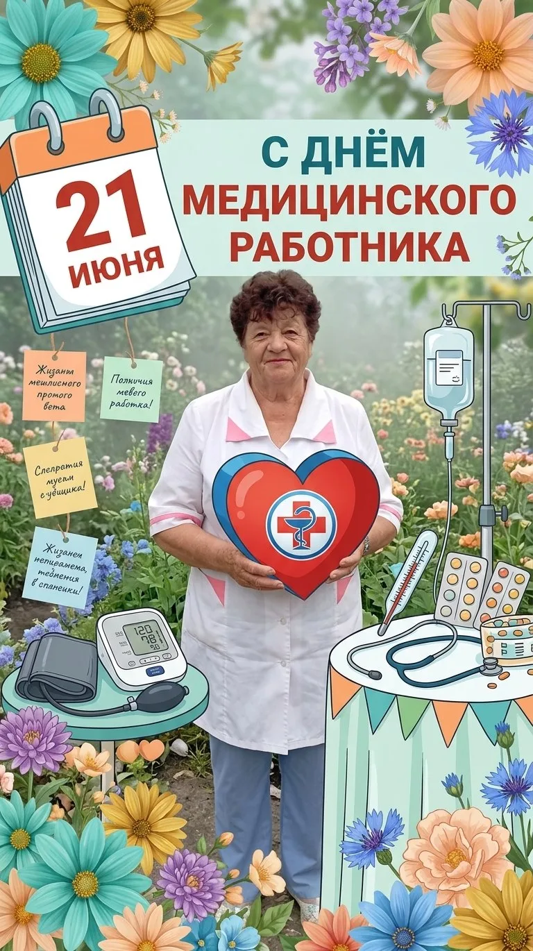 🎉 Поздравляем с Днём медицинского работника, дорогая Ольга Логиновна! 🎉

Вы — наша опора и надёжна