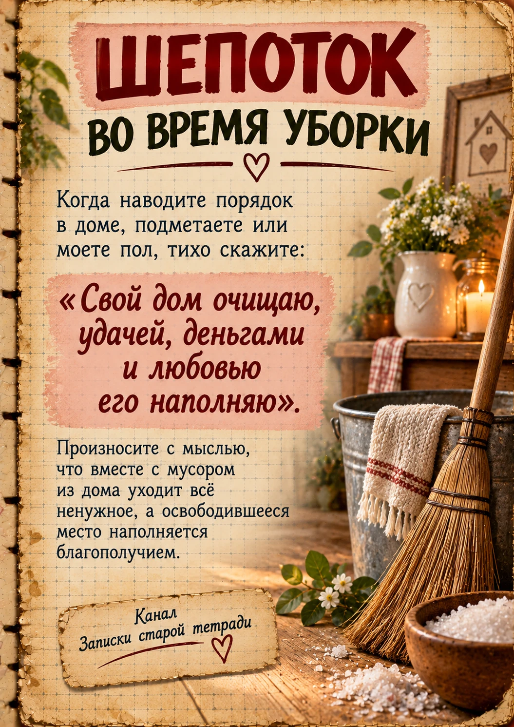 🧹 УБИРАЕМ ДОМ — ПРИВЛЕКАЕМ ХОРОШЕЕ