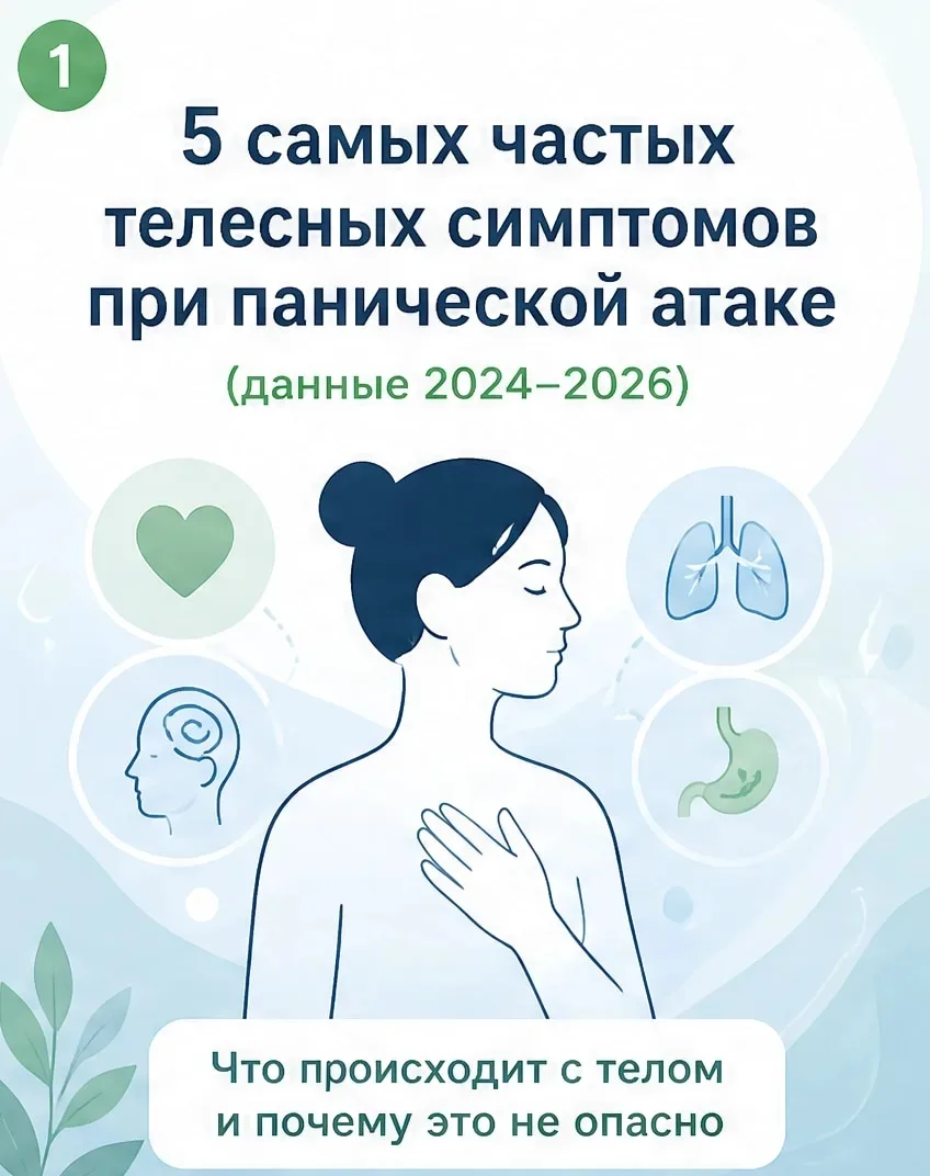 ❤️‍🔥 ПАНИЧЕCКАЯ АТАКА - частый спутник тревожных расстройств.