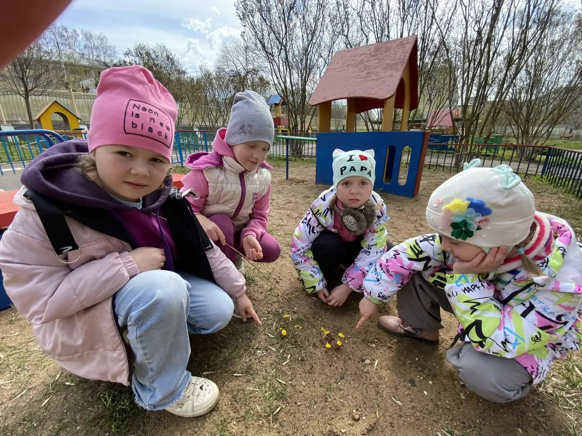 На прогулке весной наши  дети знакомятся с окружающим миром природы, наблюдают за насек...