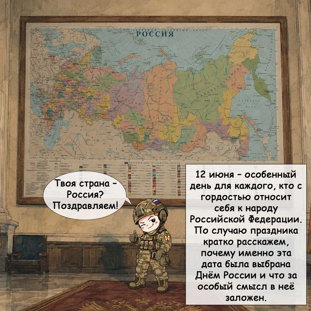 ❓Почему Днём России выбрано именно 12 июня и в чём особая ценность этого праздника?

🔺Нам – то есть