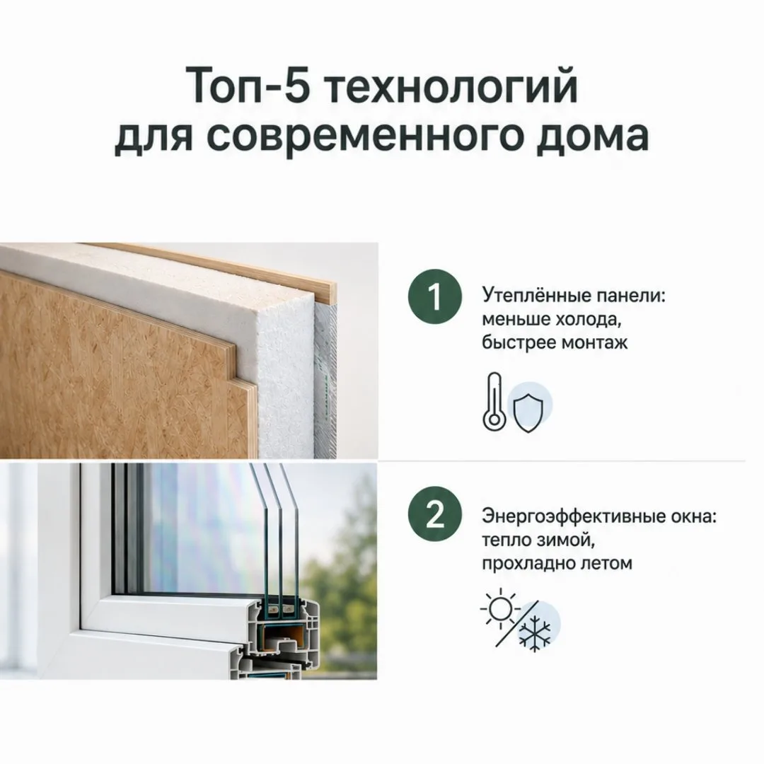 💢 Топ‑5 новинок в строительстве, которые сделают ваш дом современнее и удобнее