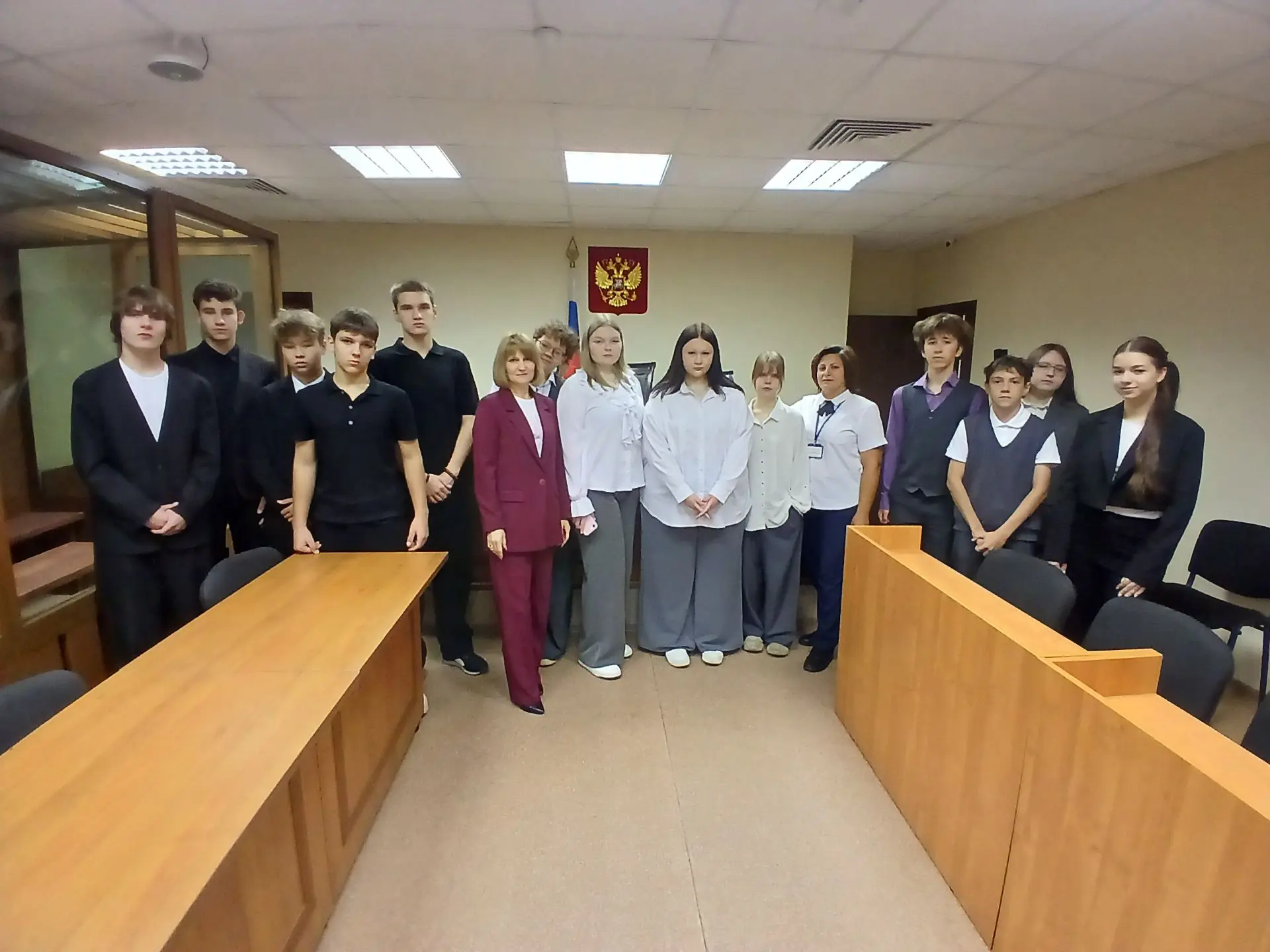 ❗️В Борисоглебском городском суде Воронежской области для учащихся нашей школы провели ...